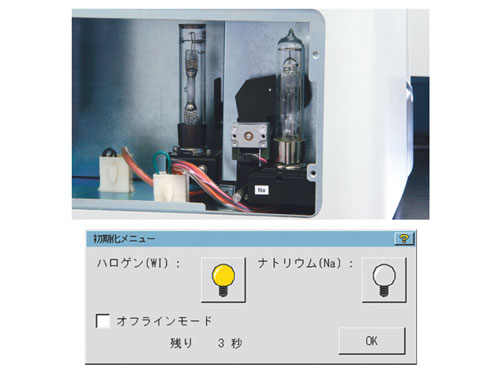旋光計における光源交換機構