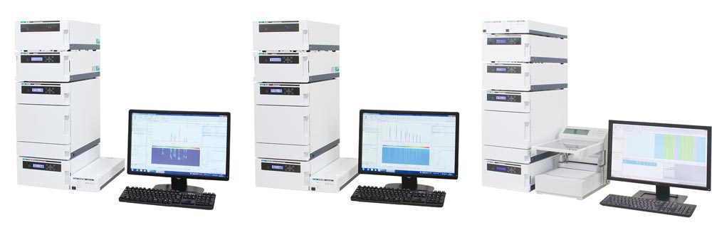高速液体クロマトグラフのシステムラインナップ