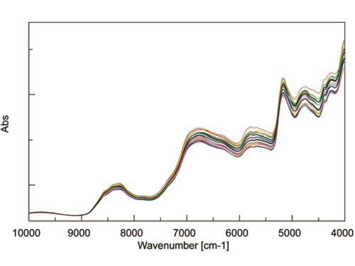 大豆の近赤外スペクトル