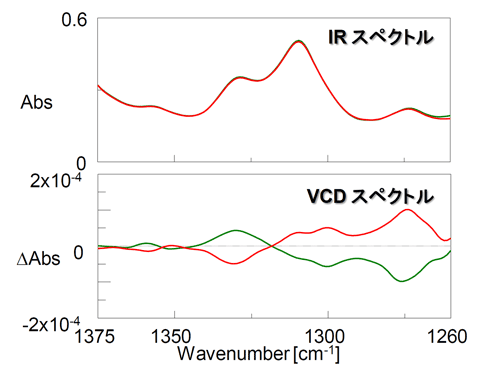 プロリンの振動円偏光二色性スペクトル