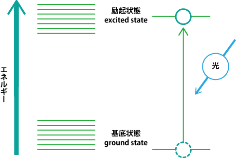 エネルギー準位と光の吸収